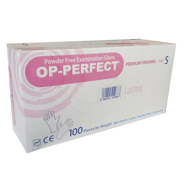 دستکش لاتکس OP-PERFECT بسته 100 عددی