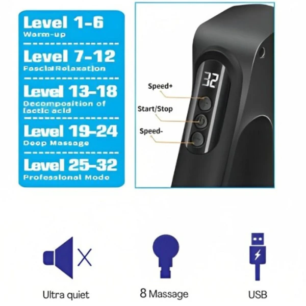 تفنگ ماساژ فیشیال Blueidea 888