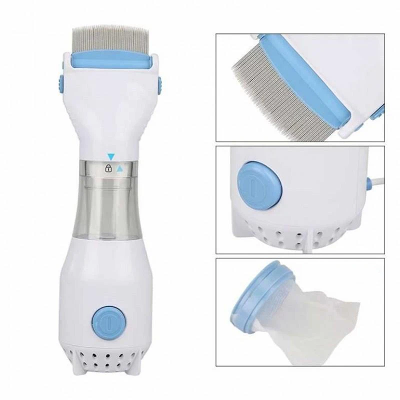 شانه شپش برقی 4 فیلتر v-comb