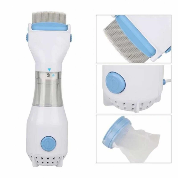 شانه شپش برقی 4 فیلتر v-comb