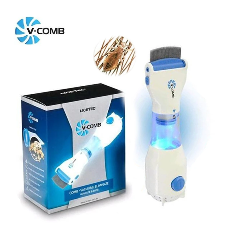 شانه شپش برقی 4 فیلتر v-comb