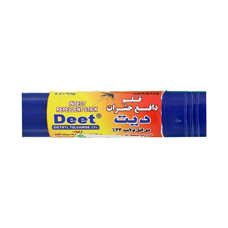 قلم دافع حشرات دیت، حاوی دی اتیل تولامید 33% دور کننده حشرات و جلوگیری از نیش حشرات ضد گزش حشرات با ماندگاری بالا