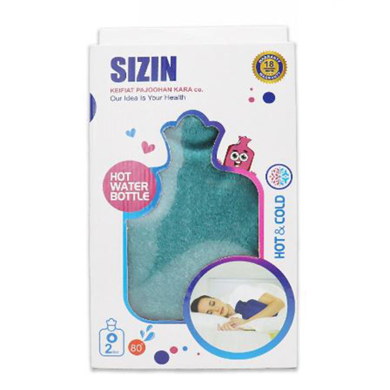 کیسه آب گرم کاور دار جعبه دار سیزین 2 لیتری