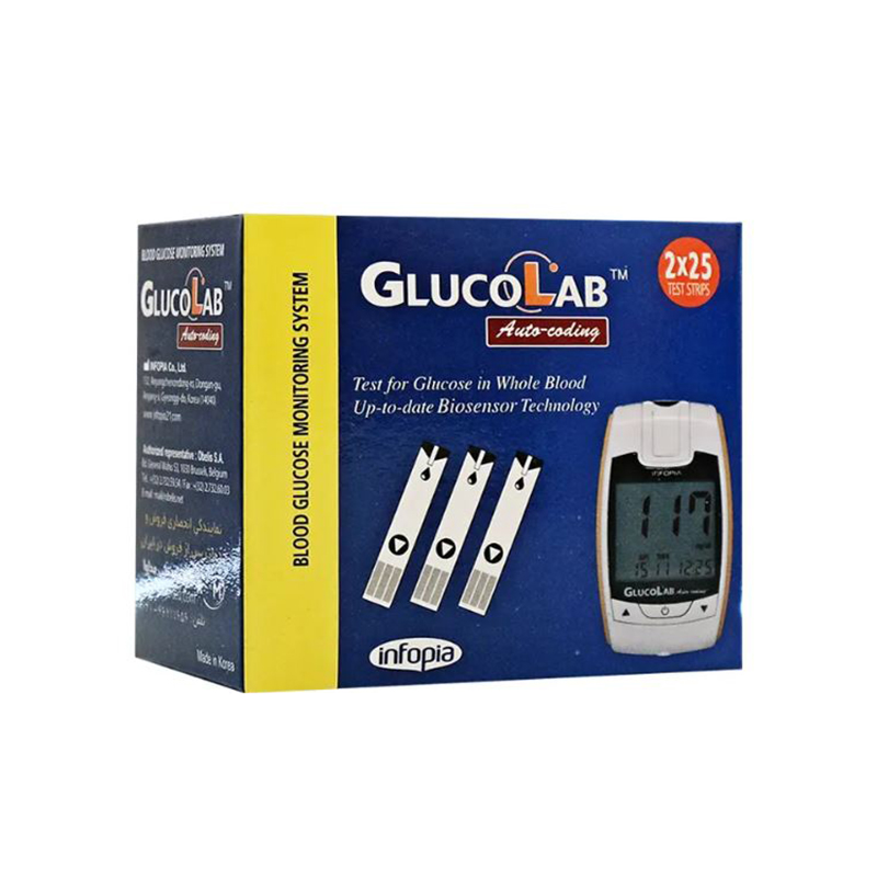 نوار تست قند خون گلوکولب 50 عددی