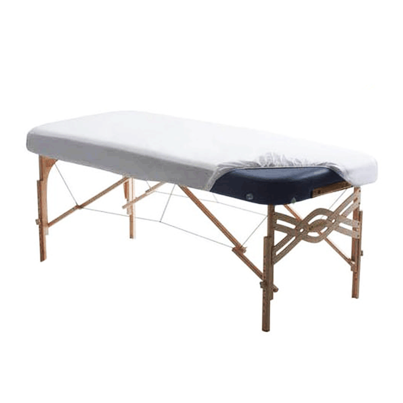 ملحفه کشدار یکبار مصرف رنگ سفید اسپان باند