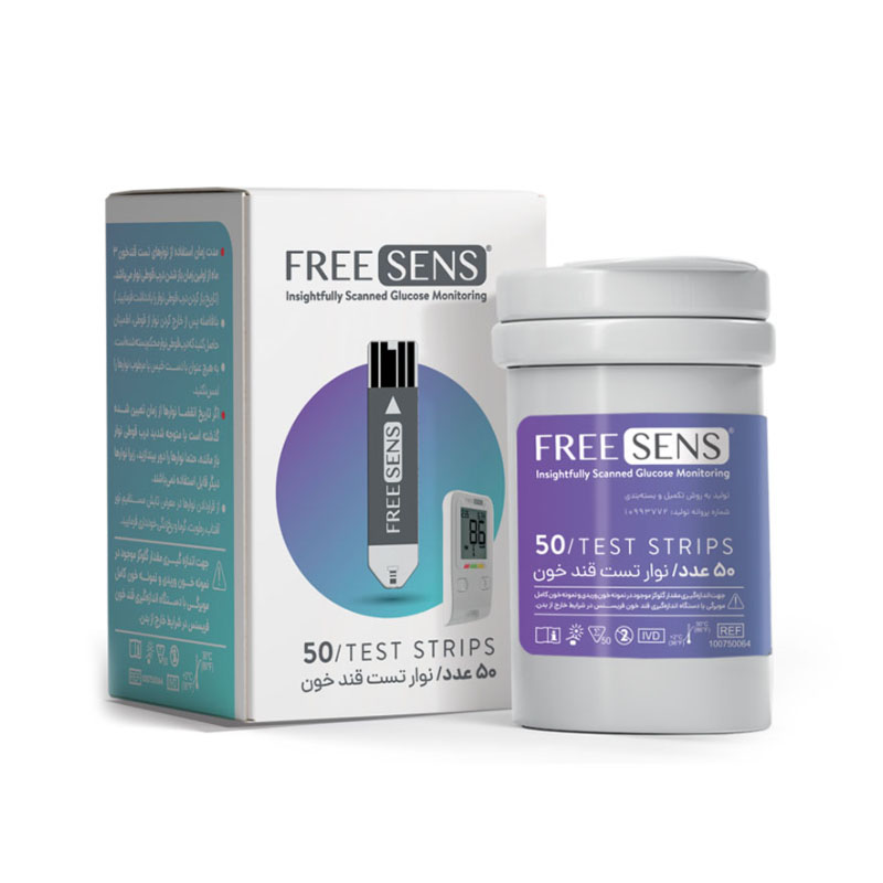 نوار تست قند خون فریسنس بسته 50 عددی